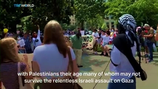 دانش آموزان دبیرستانی آمریکا به تظاهرات حامی فلسطین پیوستند !!