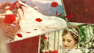 پروژه افترافکت عروسی و ریختن گلبرگ رز + دانلود