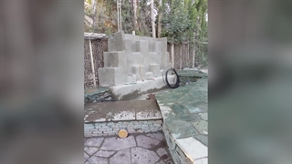 اجرای سنگ لاشه سنگ و رقه ای سنگ نما رشیدی در مازندران