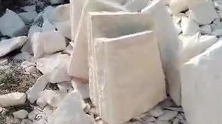 آماده سازی نقش بسیار عالی از سنگ مالون سفید در جاجرود