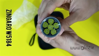 جعبه گشایی چراغ قوه 6 لامپ زینگارو W5184