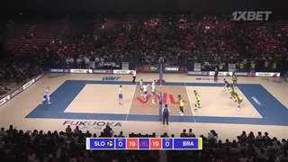 خلاصه دیدار برزیل 2 _ اسلوونی 3 - هفته دوم رقابتهای لیگ ملتهای والیبال 2024