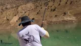 کپور گیری در سد کارون4 در برنامه گروه کولی