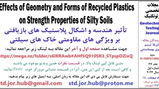 Effects of Geometry and Forms of Recycled Plastics on Strength Properties of Silty Soils - GTJ20220261