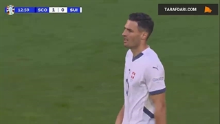 گل اسکات مک تومینای به سوئیس (اسکاتلند 1-0 سوئیس)