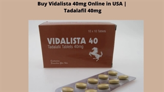 Buy Vidalista 40mg Online in USA | Tadalafil 40mg