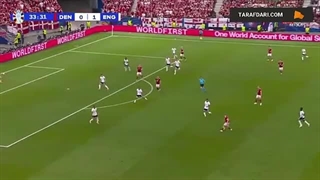 گل دیدنی مورتن هیولمند به انگلیس (دانمارک 1-1 انگلیس)