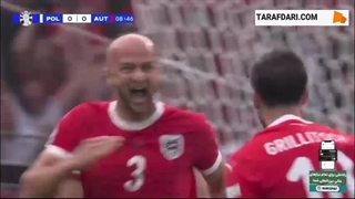 گل گرنات ترائونر به لهستان (لهستان 0-1 اتریش)