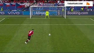 گل میکوتادزه به جمهوری چک از روی نقطه پنالتی (گرجستان 1-0 جمهوری چک)