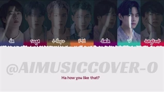 کاور بی تی اس از آهنگ How like that بلک پینک هوش مصنوعی