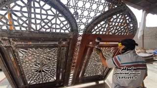 درب سنتی فلزی از نوع گره چینی #درب_سنتی #درب_فلزی #درب_مسجدی #پنجره_سنتی #درب_سنتی_فلزی