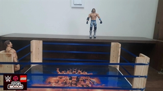 استاپ موشن کشتی کج The Miz با AJ Style