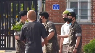 تموم شدن سربازی جین♥️