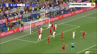 رد شدن گل نیکو اشلوتربک مقابل دانمارک توسط VAR (آلمان 0-0 دانمارک)