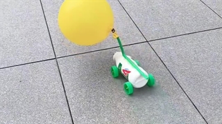 ساخت ماشین با بطری و نی