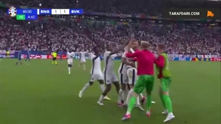 گل قیچی برگردان تماشایی جود بلینگام به اسلواکی در دقیقه 95 (انگلیس 1-1 اسلواکی)