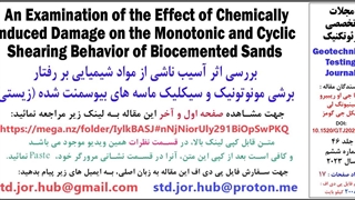 An Examination of the Effect of Chemically Induced Damage on the Monotonic and Cyclic Shearing Behavior of Biocemented Sands