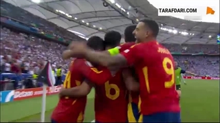 گل میکل مرینو به آلمان (اسپانیا 2-1 آلمان)