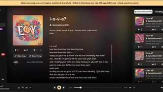 ورژن اول اهنگ جدیدم l-o-v-e?