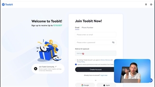 ثبت نام سریع در صرافی توبیت