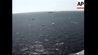 ویدیو غرق کردن ناو هواپیمابر یو اس اس آمریکا با مواد منفجره