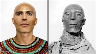 باز سازی چهره فرعون، از روی مومیایی