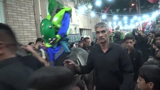 هیئت سیدالشهدا مسجدجامع زفره در مراسم سینی گردانی حضرت قاسم(ع)