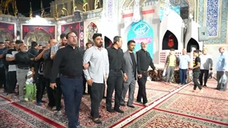 آیین عزاداری سنتی هیئت‌‌های مذهبی مردم بوشهر در حرم مطهر رضوی - محرم 1403