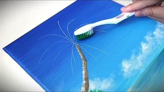 تکنیک های نقاشی با مسواک