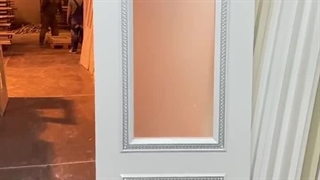 درب چوبی شیشه خور