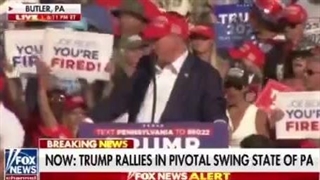 لحظه سوءقصد به دونالد ترامپ