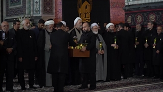 آیین خطبه‌خوانی شب عاشورای حسینی در حرم مطهر رضوی