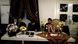 اجرای آهنگ زیبای مرغ شب در مجلس ترحیم