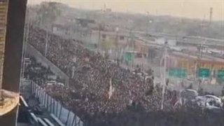 دسته عزاداری و سوگواری شهادت امام حسین علیه السلام.