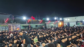 سینه زنی هیئت عزاداران حسینی مهاجرین افغانستانی مقیم شهرک وحیدیه