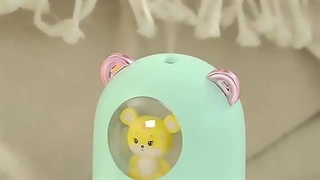 دستگاه بخور سرد و چراغ خواب موش فضانورد 300میل H₂O Humidifier Mouse Air