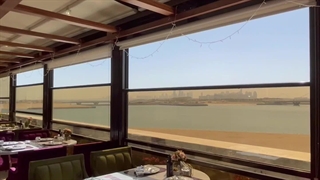 سقف متحرک پارچه ای رستوران