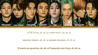 [AI COVER] STRAY KIDS 'Super Nova' by AESPA - Lyrics (Color Coded Lyrics Pt-br)