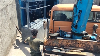 بارگیری گاوصندوق آسانسوری برای صنف طلافروشی در چابهار