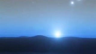 تصاویری فوق_العاده زیبا از غروب خورشید در مریخ