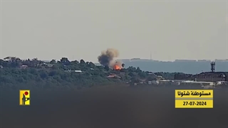 هدف قرار دادن مواضع دشمن صهیونیستی توسط حزب الله لبنان - طوفان الاقصی