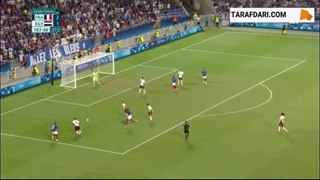 گل میشل اولیسه به مصر (فرانسه 3-1 مصر)