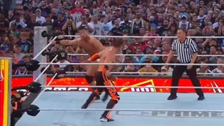 مسابقه کشتی کج ال ای نایت در مقابل لوگان پاول در سامراسلم۲۰۲۴