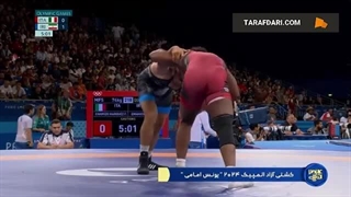 پیروزی 9 بر 4 یونس امامی مقابل قهرمان جهان در گام نخست کشتی المپیک