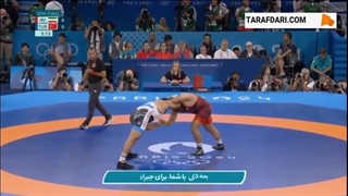 راهیابی امیرحسین زارع به فینال وزن 125 کیلوگرم کشتی آزاد المپیک با غلبه بر ورزشکار ترکیه