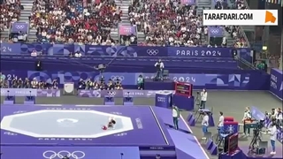 خوشحالی هادی ساعی و دیگر ملی‌پوشان تکواندو پس از راهیابی مهران برخورداری به فینال المپیک