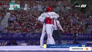 پیروزی آرین سلیمی مقابل حریف کروات و راهیابی به فینال تکواندو المپیک 2024 پاریس
