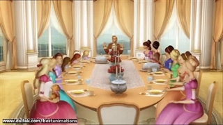 کارتون باربی دوازده پرنسس رقصنده