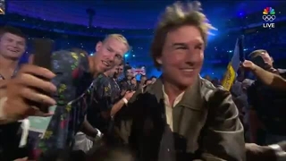 ورود تام کروز به ورزشگاه اختتامیه المپیک پاریس 2024