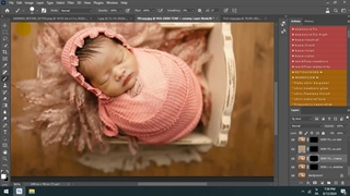 اکشن های روتوش عکس نوزاد